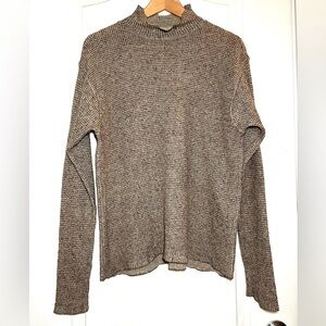 Vintage Polo Sport Ralph Lauren Lambswool Blend Mock Neck Sweater Normcore Y2K